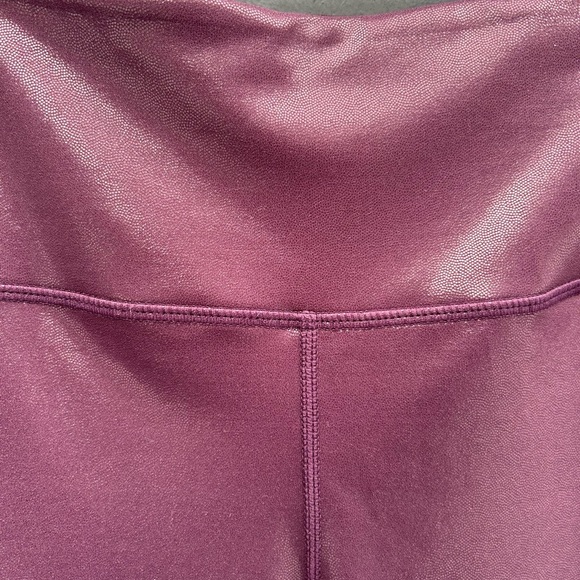 Zyia Plum Metallic Leggings, size 8-10 - Picture 6 of 11